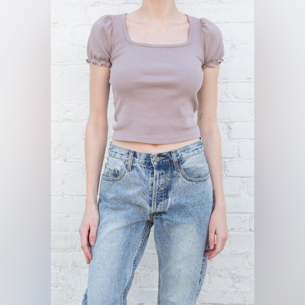 Brandy Melville Crop Top in mauve